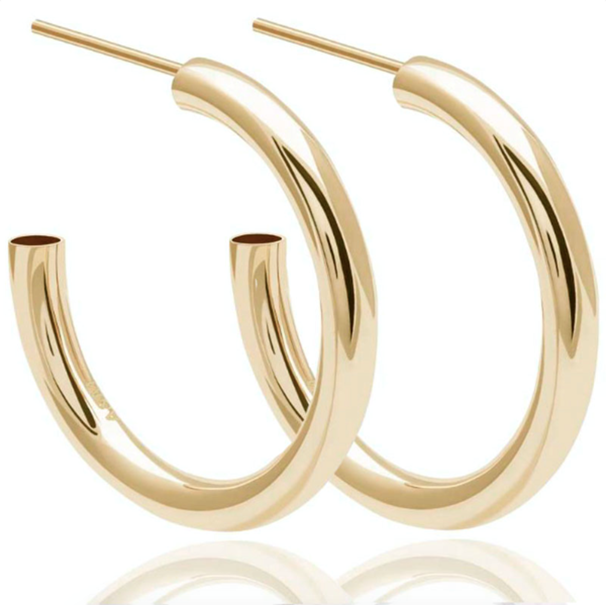 Basic large hoops in gold - 60 - St Christopher's Place