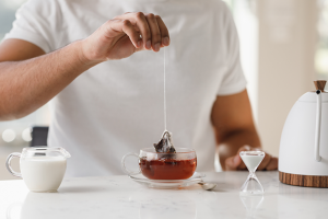 Brewing Jing Tea breakfast tea bag